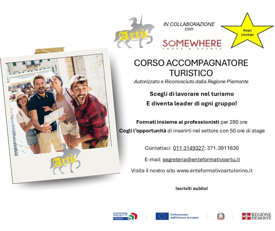 Corso Accompagnatore Turistico in Piemonte: Diventa un Professionista!